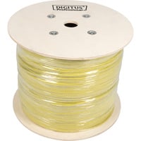 Digitus Professional Cat.7a S/FTP Verlegekabel simplex, B2ca gelb, 1.000 Meter Trommel