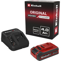 EINHELL PLUS Power-X-Change Starter-Kit, 18Volt 4Ah, Set schwarz/rot, PLUS Akku + Ladegerät