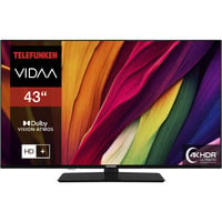 Telefunken XU43VP750M, LED-Fernseher 108 cm (43 Zoll), schwarz, UltraHD/4K, Triple-Tuner, SmartTV, VIDAA-Betriebssystem