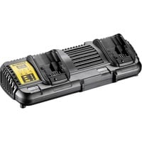 DEWALT Doppel-Ladegrät DCB132, Ladegerät schwarz, für Flexvolt-Akkus und XR Schiebeakkus