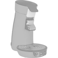 Philips Senseo Select Eco CSA240/20, Padmaschine schwarz, schwarz gesprenkelt