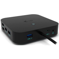 i-tec USB-C Dual Display Docking Station, Dockingstation schwarz, Power Delivery, USB-C, DisplayPort